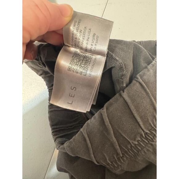 Les Tien Pants Womens Small Gray Cotton Elastic Waist Loungewear Sweatpants USA - Picture 8 of 11